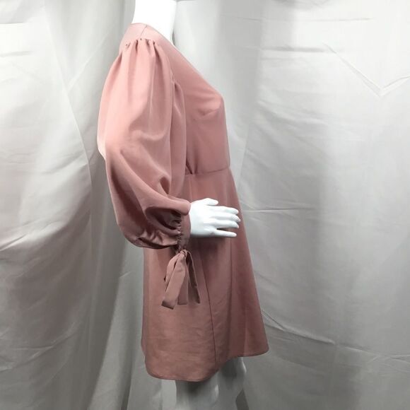 Topshop Ovoid Sleeve Wrap Dress (G3) - Picture 3 of 7